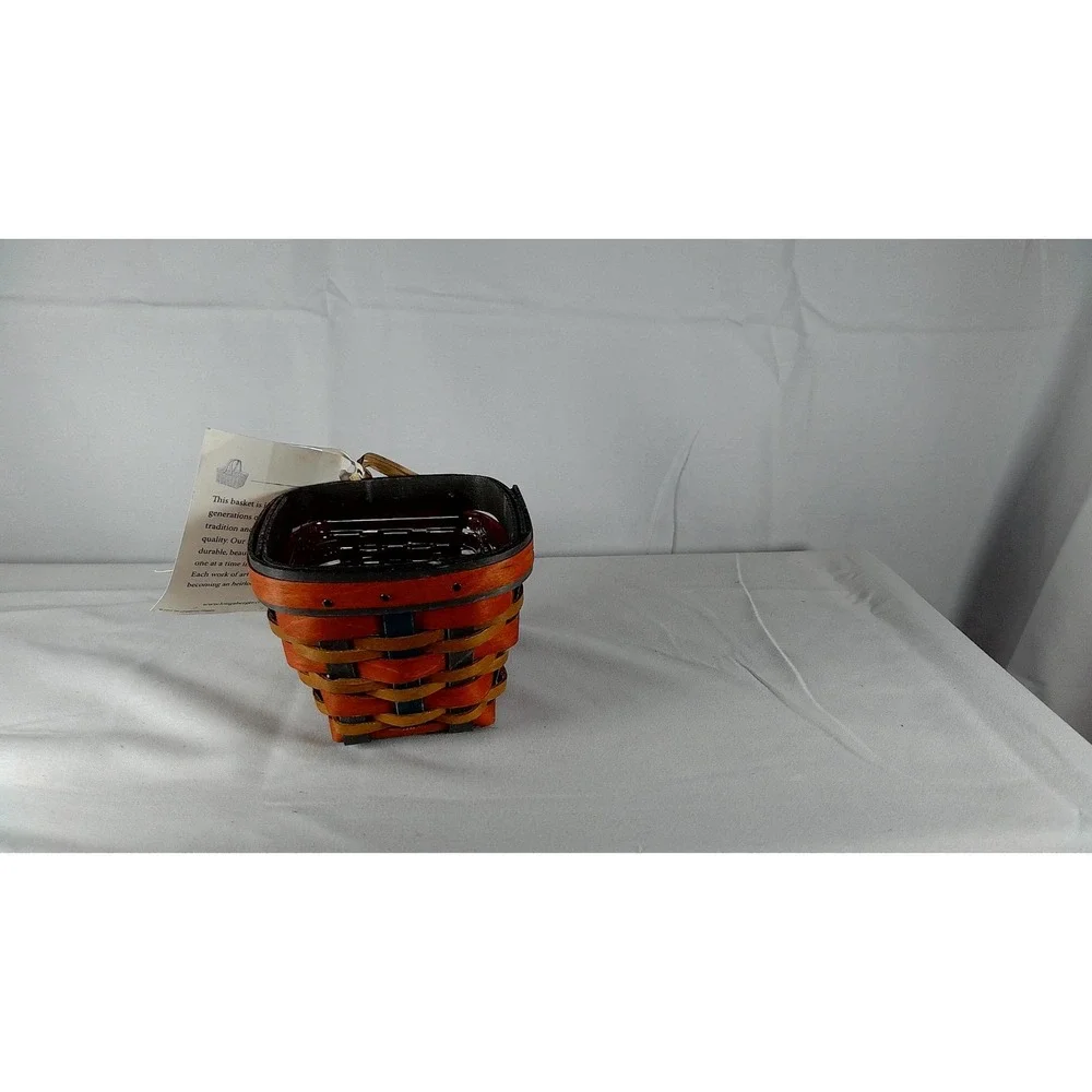 Longaberger Fall in Love Trinket Basket Set‎ 2016 Handmade Woven with Protector